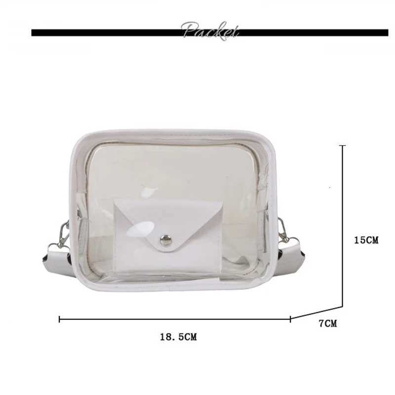 The Womens Crossbody Bag Card Bag A Fashionable Transparent Shoulder Bag Is A Casual Postman Bag Clothing Accessory for Women Y250819