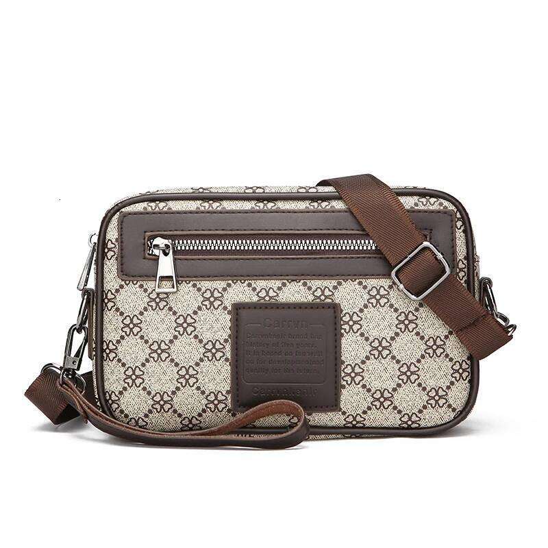 Square leather men's shoulder crossbody bags sacoches hommes for men designer bag handbag