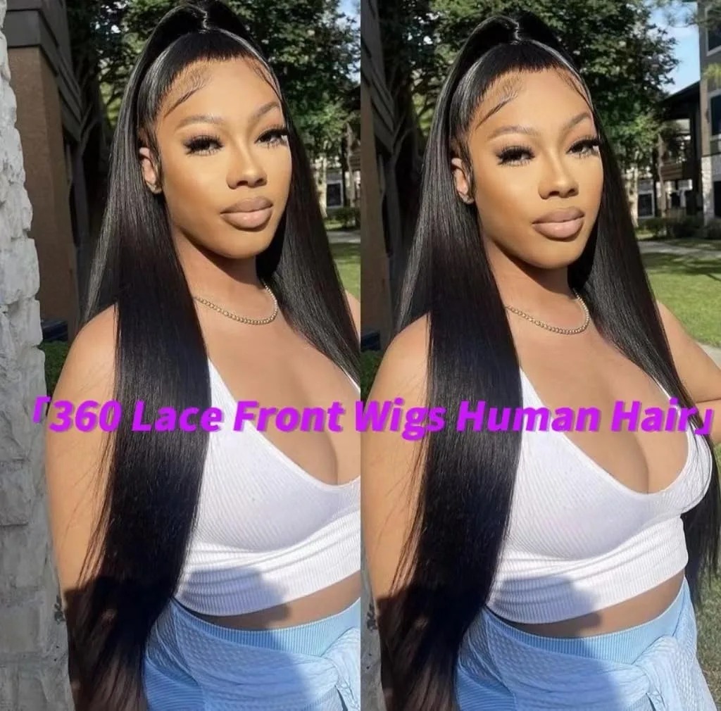 13x4 Lace Front Wig Wear And Go Pre-Cut 180 Density Hd Transparent Lace Smooth Straight With Free Part Synthetic Glueless Daily Wear Wigs