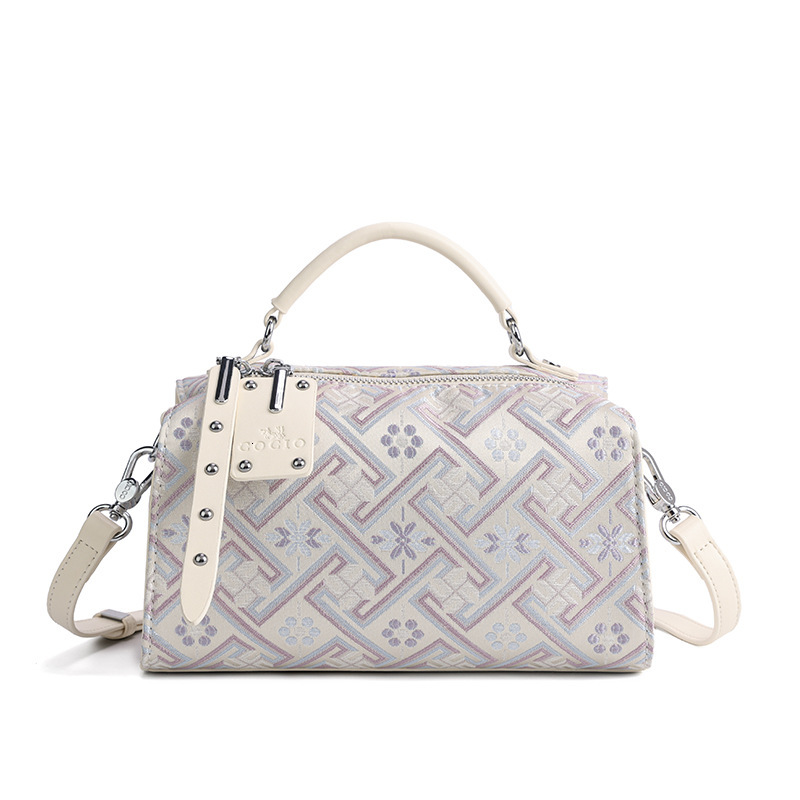 Free Shipping Designer Luxury New Women's Printed Handbag Niche High-end Large Capacity Commuting Shoulder Crossbody Bag Fashion Boston Pillow Ba