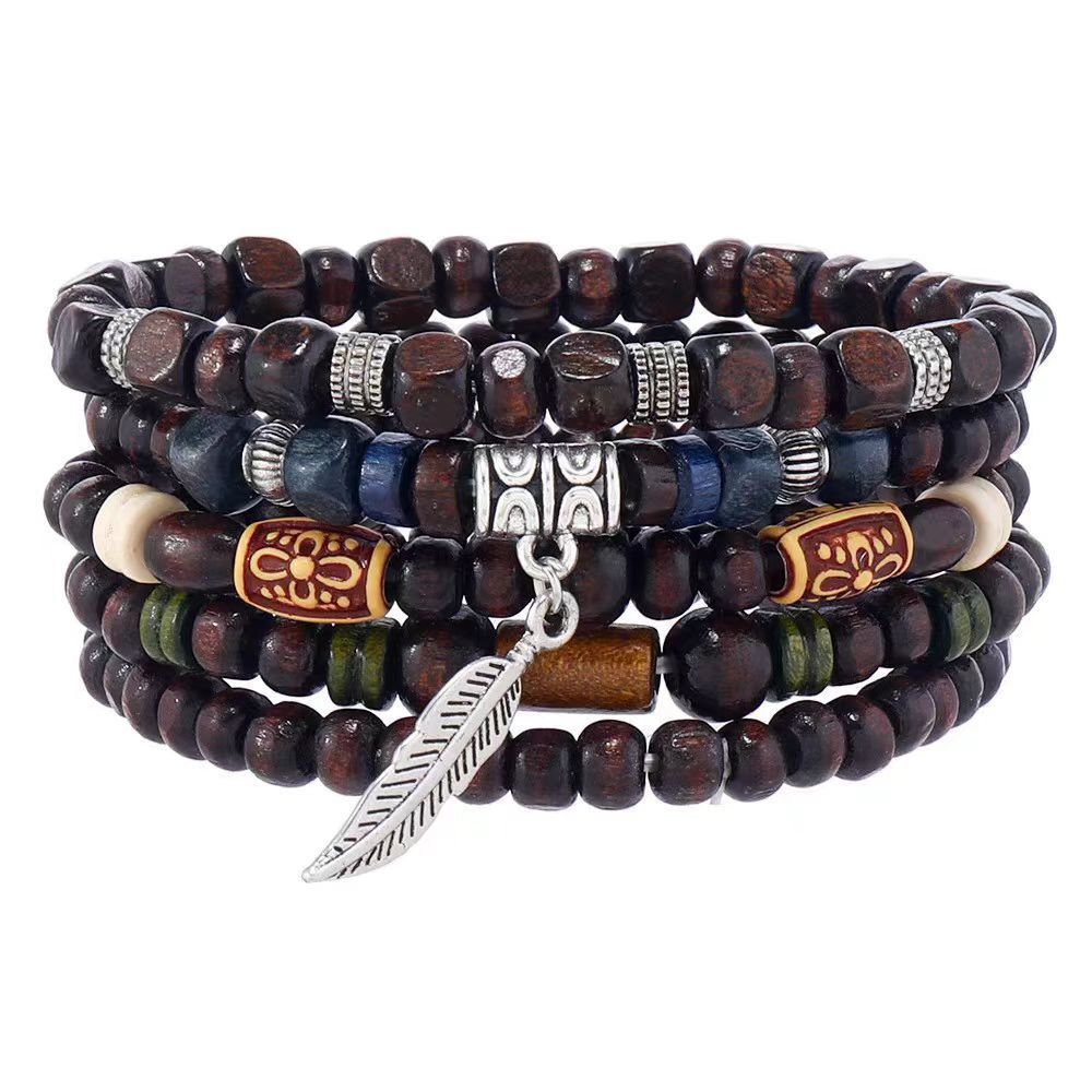 New Chinese Multi-layer Feather Ethnic Personality Bracelet Melad Ancient Style High-end Sense Jewelry