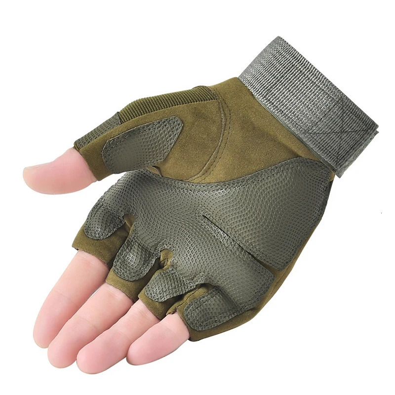 Fingerless Tactical Gloves Men Women Kids Cycling Half Finger Fitness Antislip Male Outdoor Sports 250811