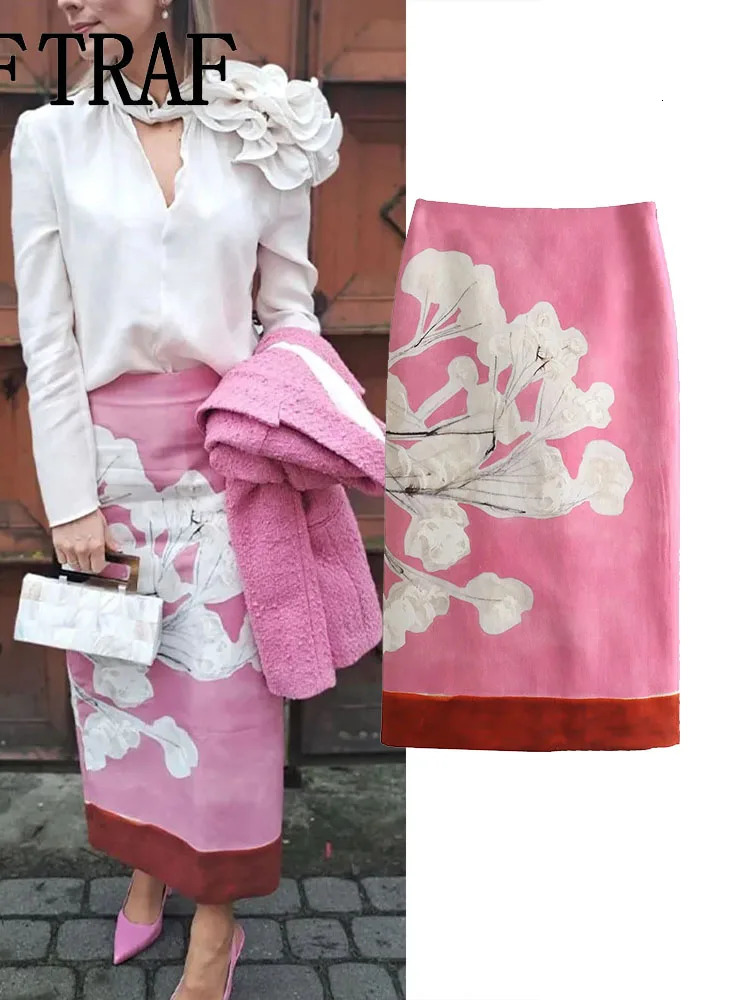 Women Elegant Red Skirts Side Zipper Back Slit Straight Skirts Women Linen Blended Straight Skirt Half skirt 250820