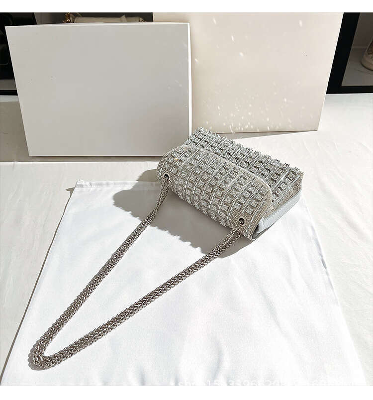 Banquet Bags Diamond-Studded Cheongsam Underarm Evening Women's Handbag Single Shoulder Designer Crossbody Handheld Bag
