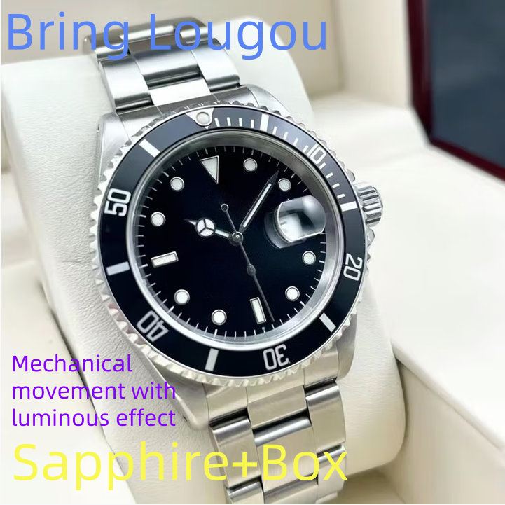 top Mens Watch Aaa Designer Watches 40MM Black Dial Automatic Mechanical Fashion Classic Style Stainless Steel Waterproof Luminous Sapphire Ceramic Dhgate