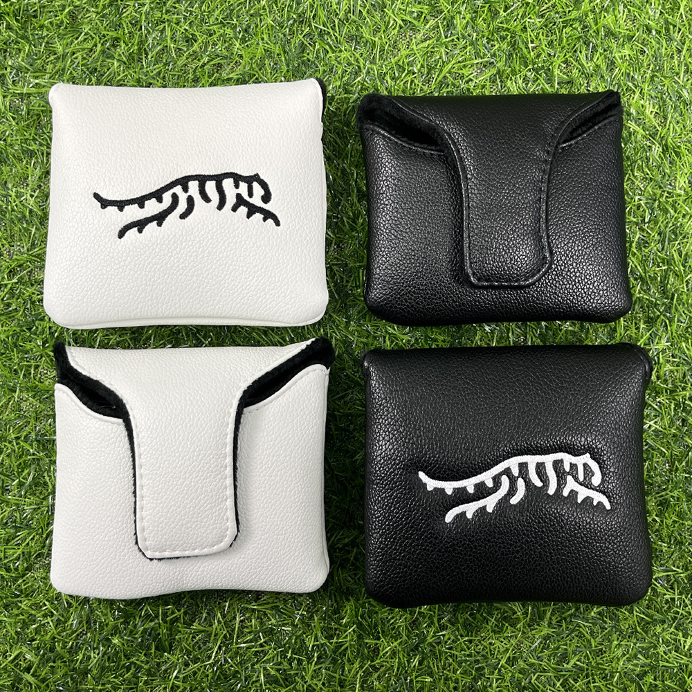 1pc Fashion Abstract Tiger Golf Club Putter Head Cover easy to use magnetic closure suitable for outdoor enthusiasts 250617