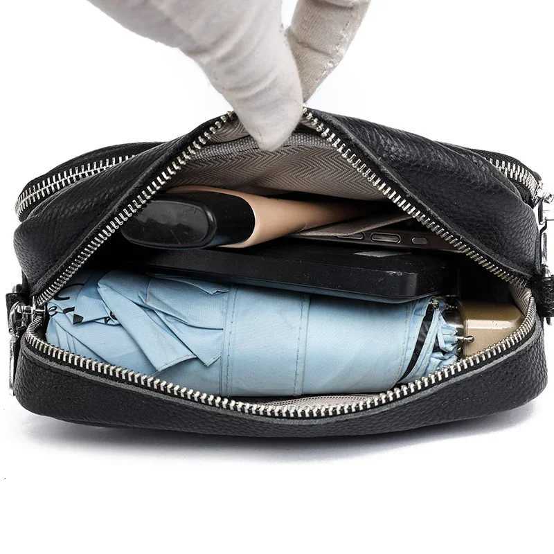 Genuine Leather Womens Handbags Female Soft Cowhide Shoulder Crossbody Bags Wallet FAshion Tote Sac A Main Y250819