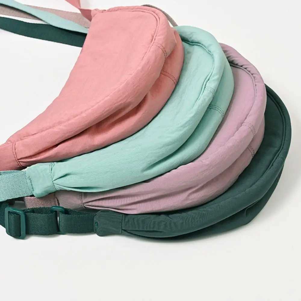 Women Nylon Shoulder Bags Exquisite Solid Color Crossbody Bag Casual Sports Style Underarm Bags Y250819