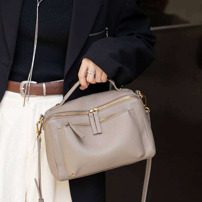 Designer Bags Natural Cow Genuine Leather Crossbody Bags Women Designer Handbags Purses Female Shoulder Messenger Soft Cowhide Pillow Bag Luxury Bag