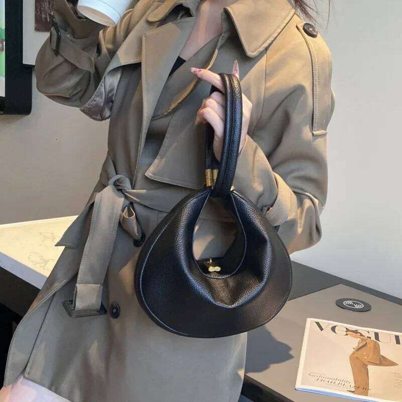 Designer Bag Luxury Bag Fashion Women Armpit PU Leather Female Shoulder Bag Ladies Hand Bag Sac A Main Black Handbag Bolsa Feminina Totes