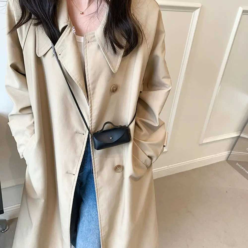 FAshion PU Leather Mini Crossbody Bag Solid Color Small Shoulder Bag Horizontal Coin Purse Y250819