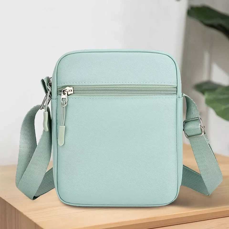 New fashion crossbody bag mini double-sided zipper shoulder bag multi-compartment simple shoulder bag Y250819
