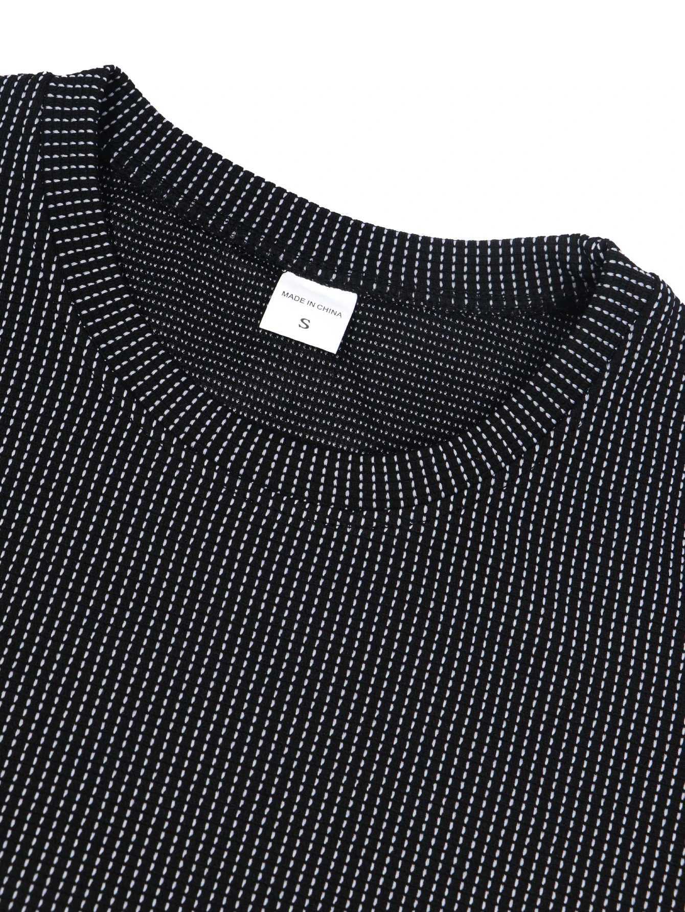 New Summer Waffle Casual Sports Comfortable Breathable Grid Round Neck Short Sleeved T-shirt for Mens Short Sleeved Top Male Y250819