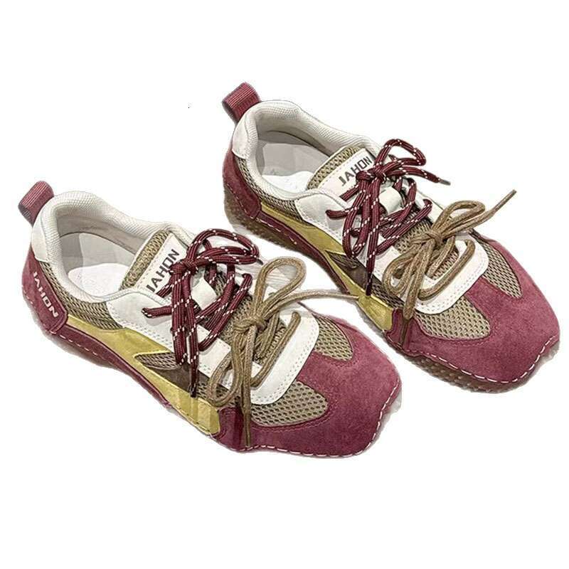 Celebrity Style Super Popular Dexun for Women 2025 New Summer Breathable Soft Sole Lightweight Non-Slip Forrest Gump Sports Shoes