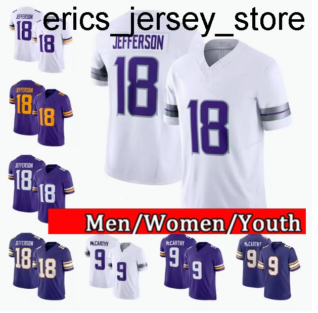 Justin Jefferson Football Jersey T.J. Hockenson Kirk Cousins Harrison Smith Lewis Cine Marcus Davenport Danielle Hunter Minnesotaes Vikinges C.J. Ham Randy Moss
