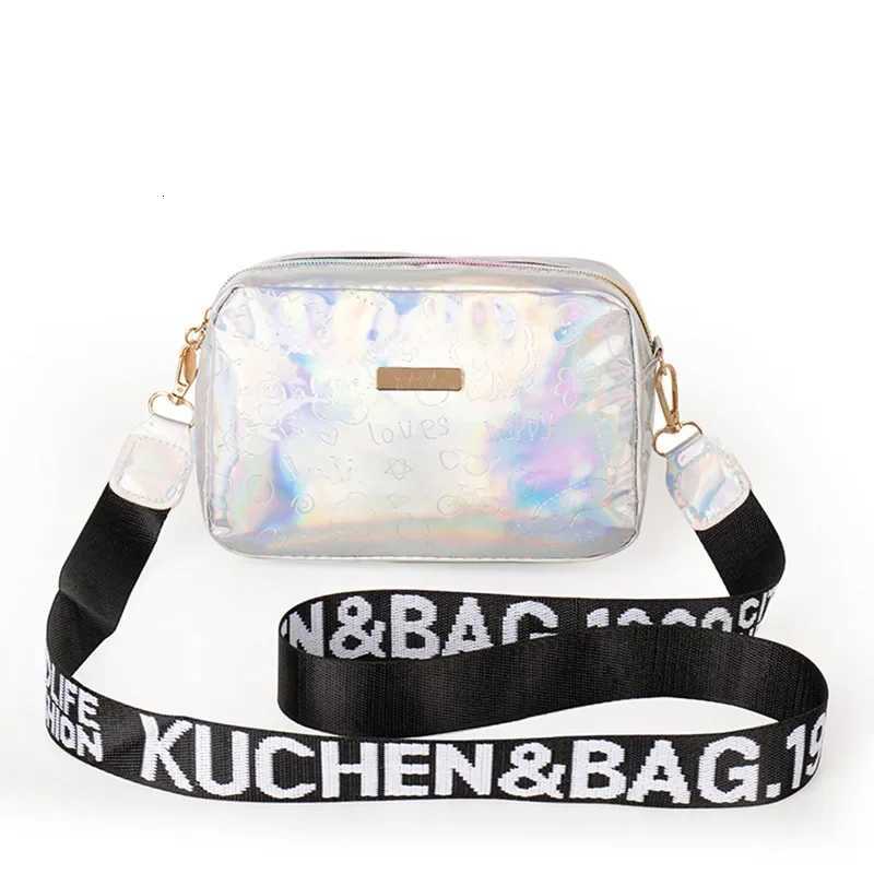 PVC Women Laser Crossbody Bag Fashion Messenger Shoulder Bag PVC Jelly Small Tote Messenger Candy Colors Bags Cosmetic Bag Y250819