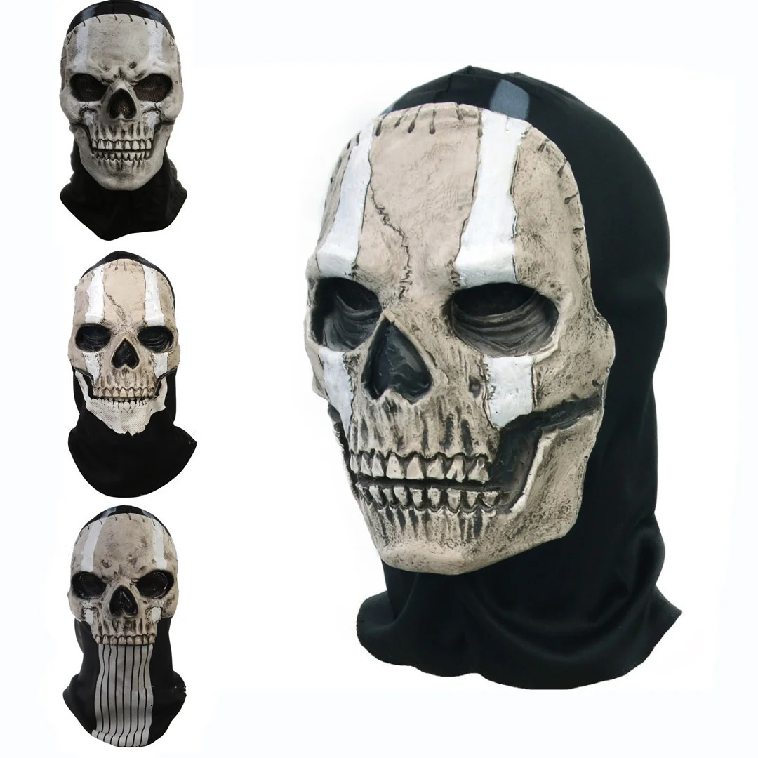 Unisex Halloween Horror Ghost Skull Mask Call of Duty MW2 Latex Headgear Helmet Cosplay Perform Party Masquerade Prop Cosplay 250909