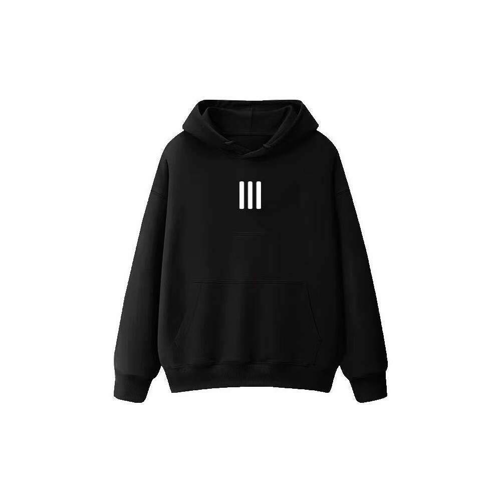 American Autumn Winter Hooded Sweatshirt for Women Oversize National Trend Fleece Lined Thickened Lazy Style Loose Top