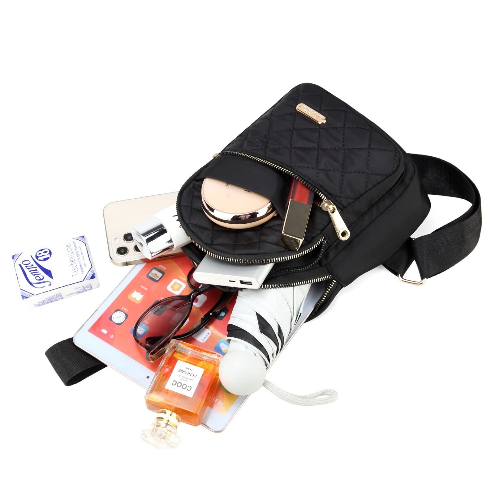 Women's Chest Bag, Large Capacity Crossbody Bag, Casual Sports Travel Crossbody Chest Bag, Adjustable Shoulder Strap, Multi-pocket Fanny Pack