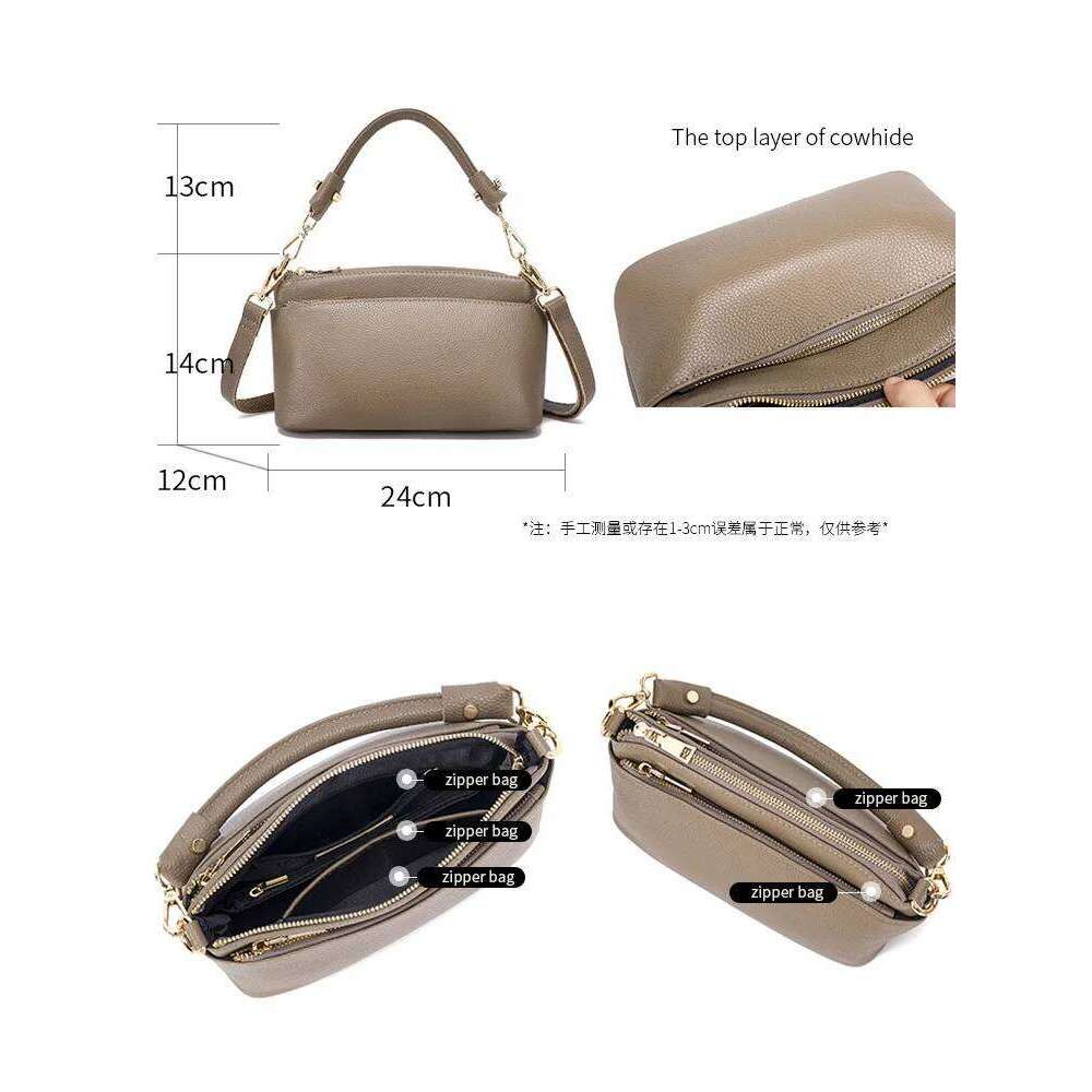 Designer Bags 100% Genuine Leather Shoulder Handbag Women Messenger Small Crossbody Bag Sac A Main Fashion Pouch Ladies Bags Luxury Bag