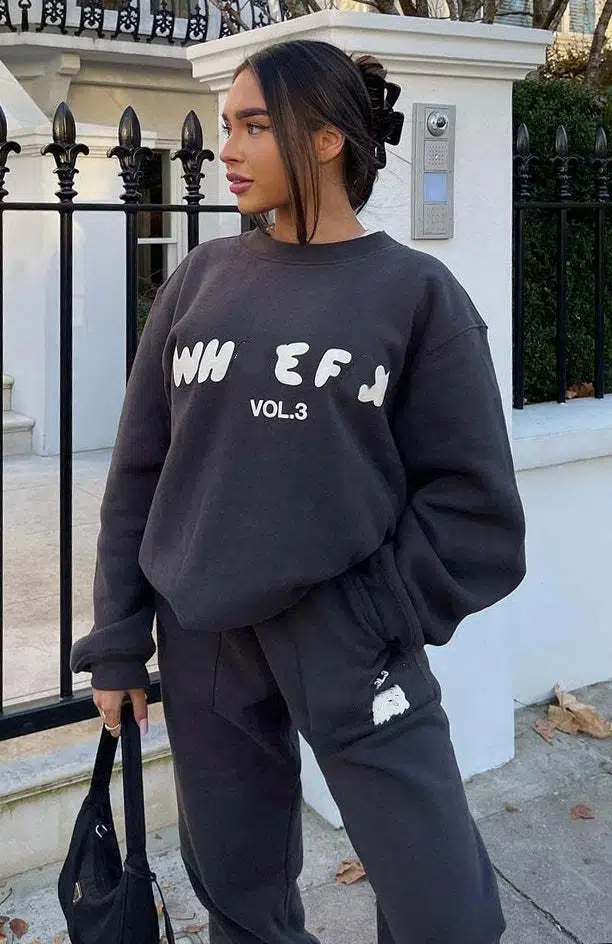 Women's Designer Tracksuit High Street Trendy Loose Sweatshirt Pants Suit Fall/Winter Casual Comfort Korean Version