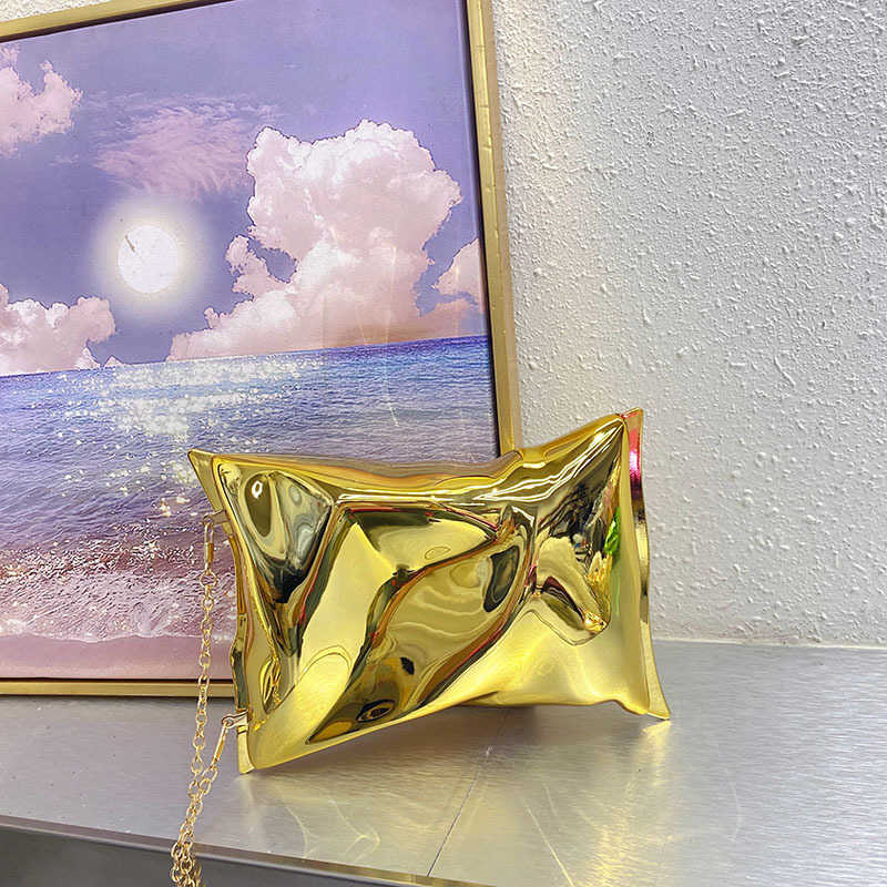 Creative Candy Color Fashion Irregular Pleated Bag Women's Textured Versatile Shoulder Bag Crossbody Bag