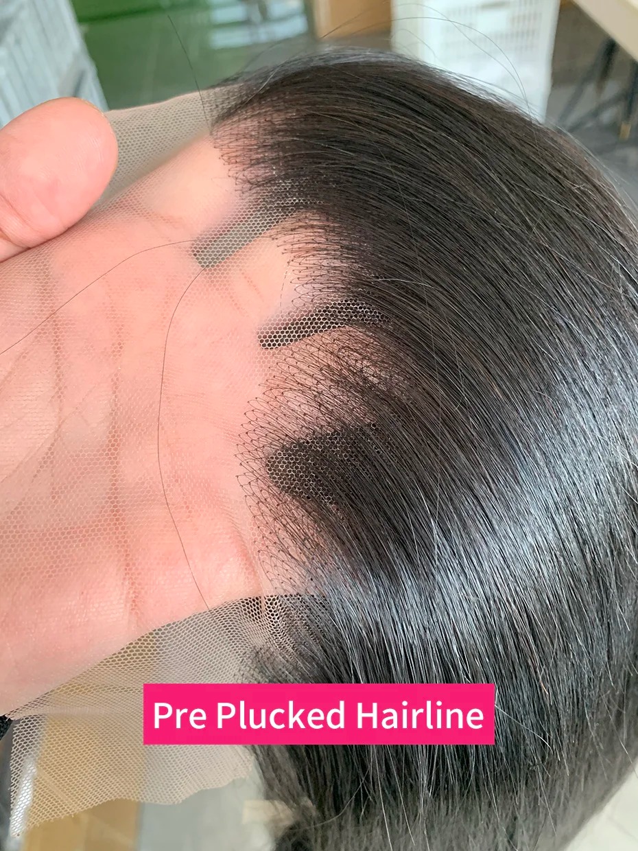 250 Density 100 Human Hair Lace Frontal Wigs Hd Transparent Lace Straight Natural Black 13x6 Bob Wig Ready To Wear Wigs For Women