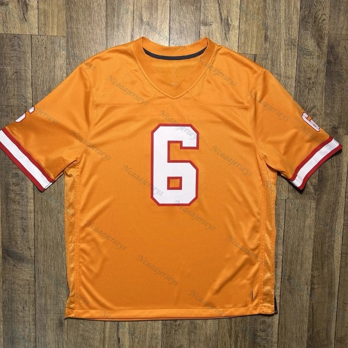 13 Mike Evans Personalized 2025-26 Orange/White Football Jersey 6 Baker Mayfield 7 Bucky Irving 12 Tom Brady Vita Vea Derrick Brooks David Custom Nom 