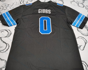 0 Gibbs Football Jersey Goff St. Brown LaPorta Stuard Rodriguez Custom Jerseys Any Name Number Embroidery Letter Number