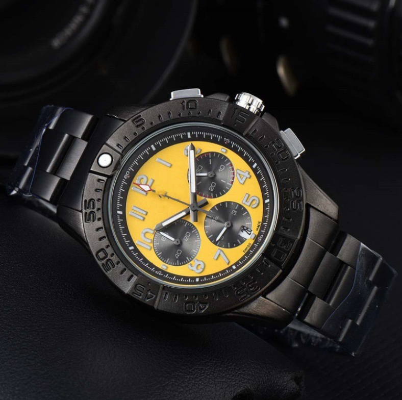 Brand luxury watch, designer men's watch, bretilng watch,exquisite and elegant, trendy and atmosphericsuper cloned watches with no box but free shipping.