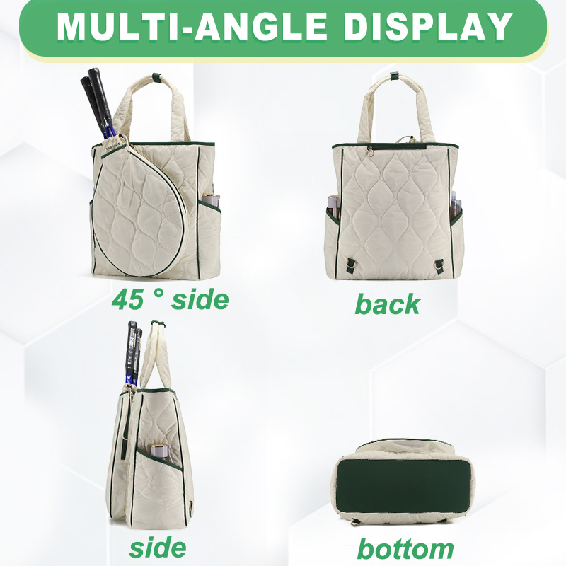 Tennis Bags Tennis Racket Bag Women Tennis Tote Bag Handbag Waterproof Lightweight Badminton Racket Shoulder Bag Rackets With Removable Shoulder Strap