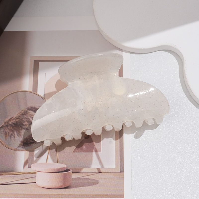 Gradual gold glitter acetate hair clip shark clip