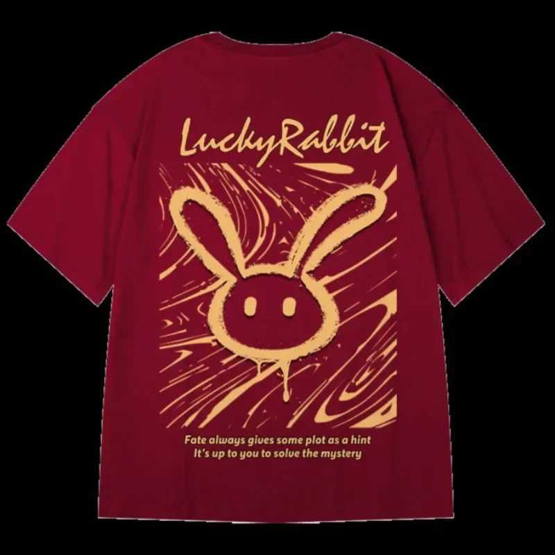 M-8XL Men Oversized Loose American Vintage Colored Rubiks Cube Print Short Sleeve Round Neck Versatile Trend Couple Outfit Y250819