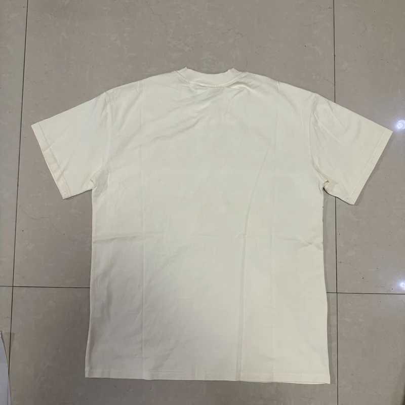 Real Photo Label T-shirt American High Street Boxer Print Mens Womens Round NeCK Short-sleeved Vale Top Tee Y250819