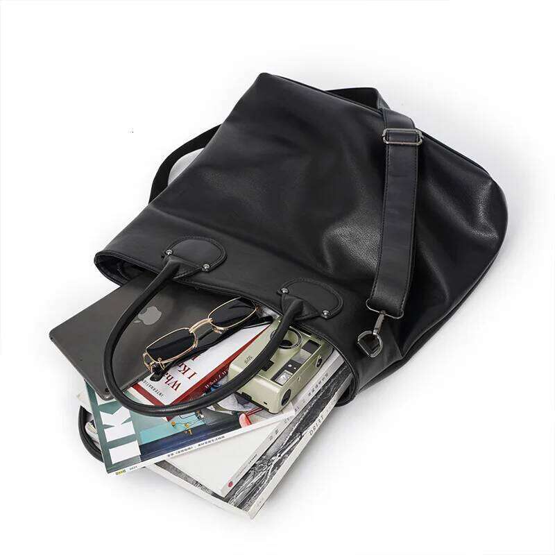 Fashion Men's Handbags Bags Multifunction Crossbody Men Shoulder Messenger Bag High Quality PU Leather Handbag Male