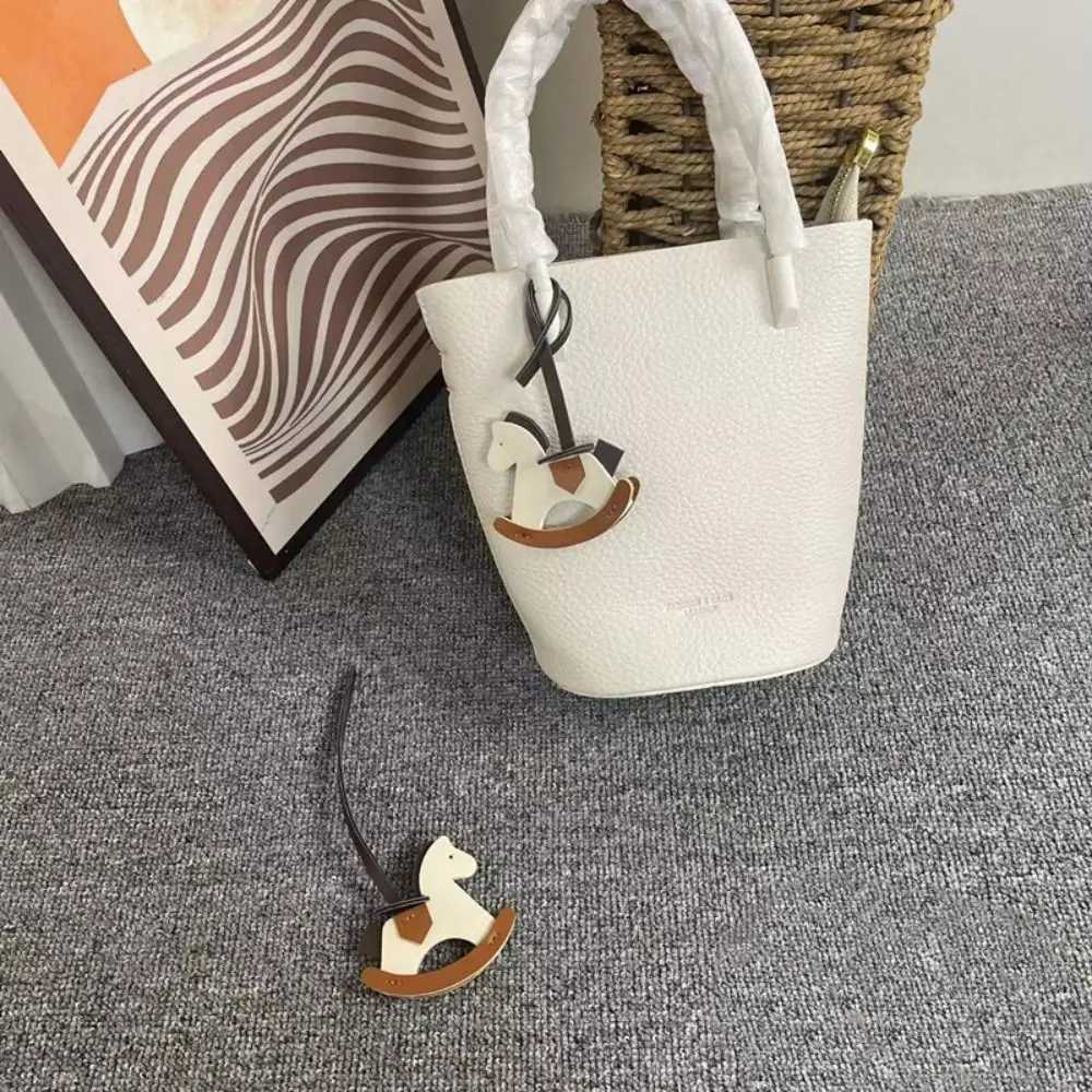 Durable PU Leather Horse Bag Pendant Lanyard Pony Cute Bag Pendants Gift Animal Bag Charm DIY Bag Accessories XJ250820