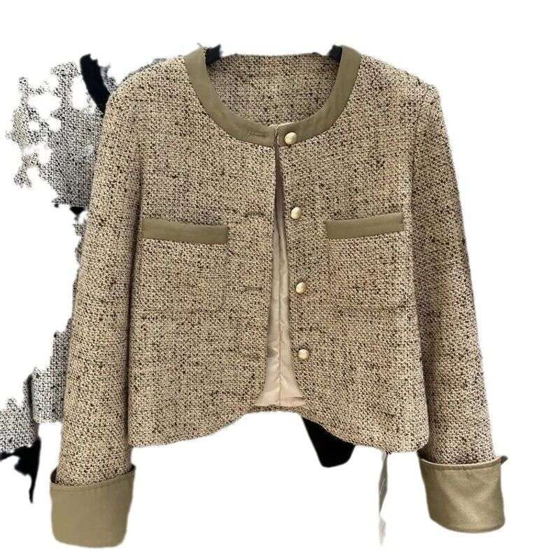 Women's Clothing short women's jacket autumn and winter gentle slim woven top