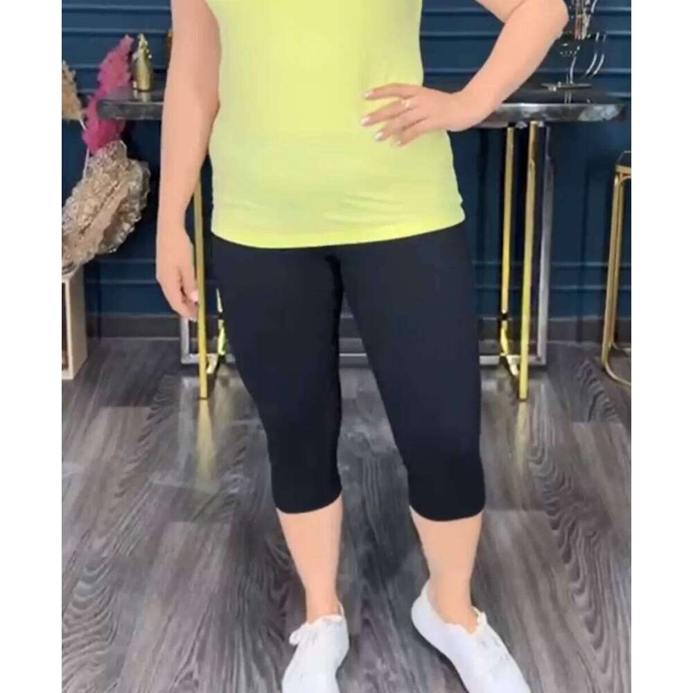 S-XXXL Ultra Soft For Women Sweatpants No Perspective Running Yoga Exercise Capri Tight Pants