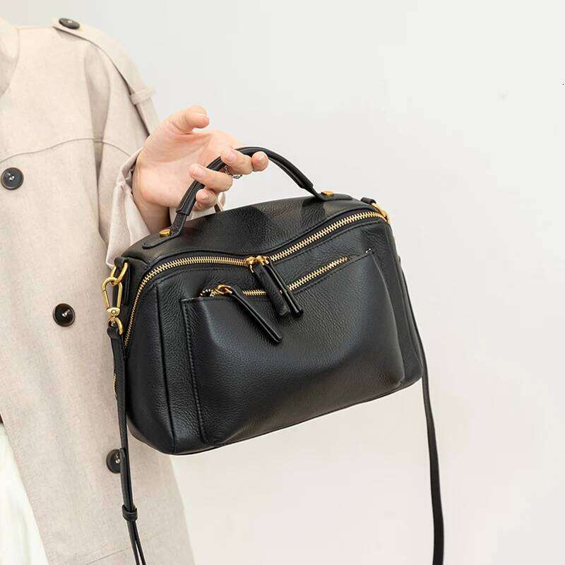 Designer Bags Natural Cow Genuine Leather Crossbody Bags Women Designer Handbags Purses Female Shoulder Messenger Soft Cowhide Pillow Bag Luxury Bag