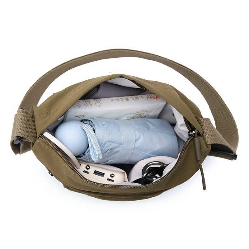 Womens Ultra Light Nylon Crossbody Bag - Adjustable Strap Zipper Closure Fashionable Shoulder Bag for Daily Use Y250819