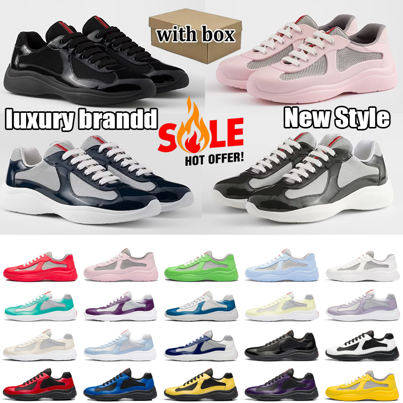 Designer American cup Casual shoes low red Sneakers Luxury Trainers Americas sneaker Rubber Fabric Outdoor Comfortable shoes Walking shoes size 35-48