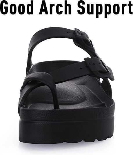 Ergonomic Footwear for Ladies: Breathable Foam Sandals Featuring High-Arch Cushioning & Secure Fastening System