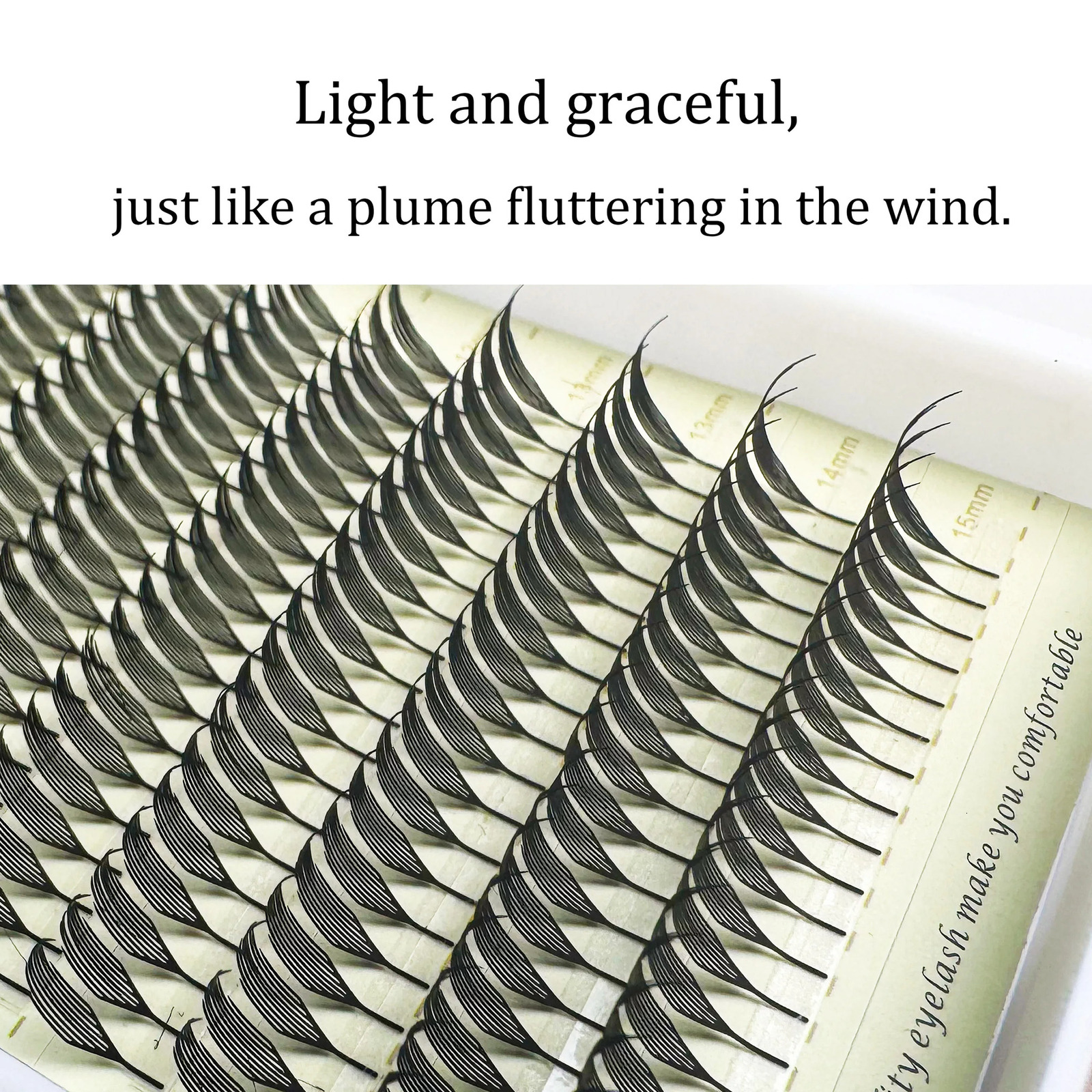 Comic Spire Eyelash Feather Shape Premade Russian Volume individual Natural Soft Anime False Eyelashes Makeup 250811