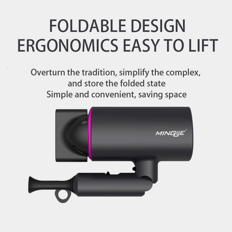 Household High Power 1800W Negative Ion Folding Hammer Dryer Hotel Hair Salon