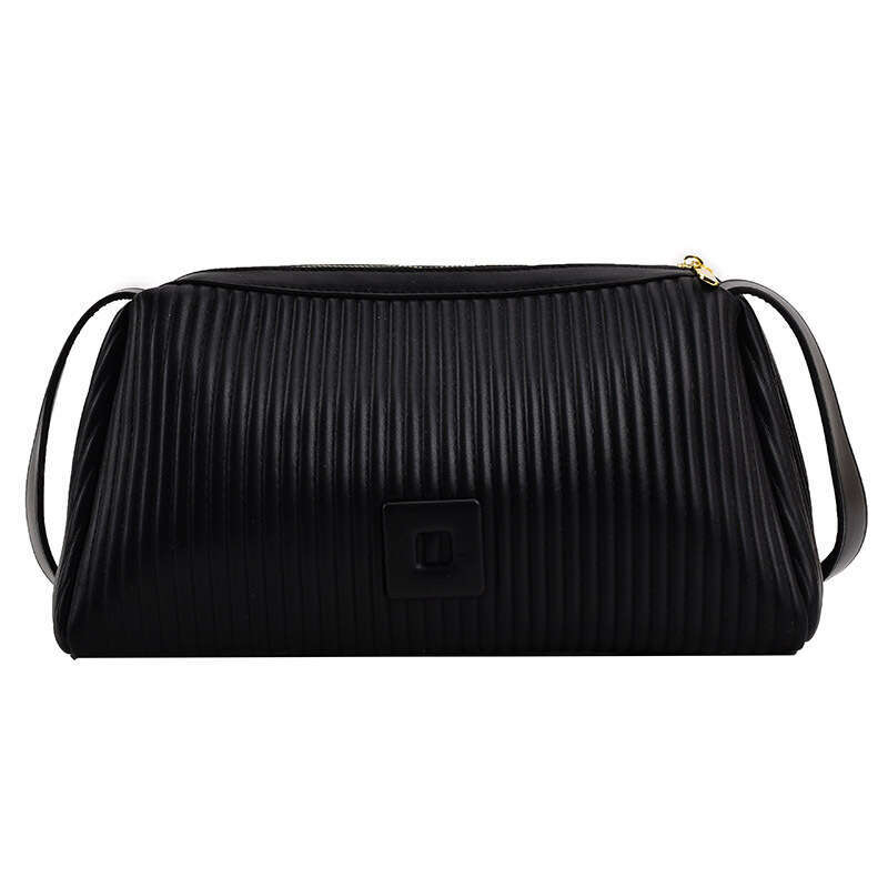 Designer Trendy Women's 2025 New Bags Fashion Striped Pleated Shoulder Crossbody Elegant Simple Pillow Bag