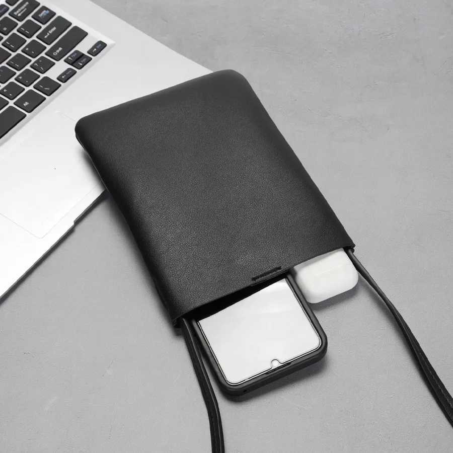 Women Leather Small Crossbody Bag Black Cell Phone Bag Lightweight Fashion Shoulder Bag Ladies Travel Purse Y250819