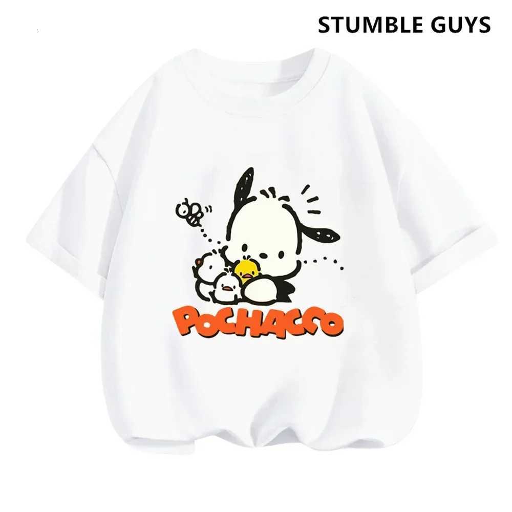 Pochacco T-shirt Set Anime Summer Tops Multiple Fashion T-shirts Round NeCK Casual Short Sleeve Print TruCKsuit Y250819