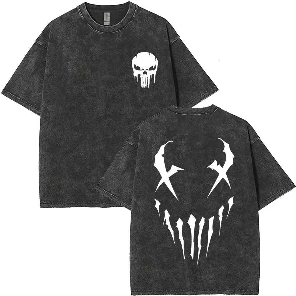 Washed Vintage Ken Block 43 Graphic T Shirts Men Women Gothic Art Aesthetic T-shirts Fashion Streetwear Oversized Short Sleeve Y250819