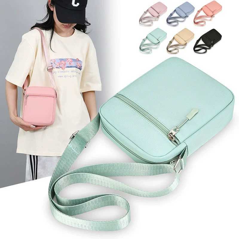 New fashion crossbody bag mini double-sided zipper shoulder bag multi-compartment simple shoulder bag Y250819