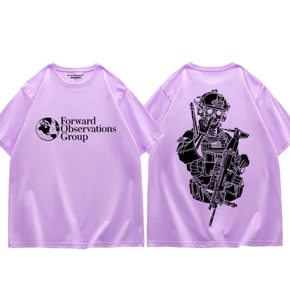 Gbrs Forward Observations Group Merch T Shirt Gothic Fashion Vintage Short Sleeve T-shirt Unisex Summer Casual Cotton T-shirts Y250819